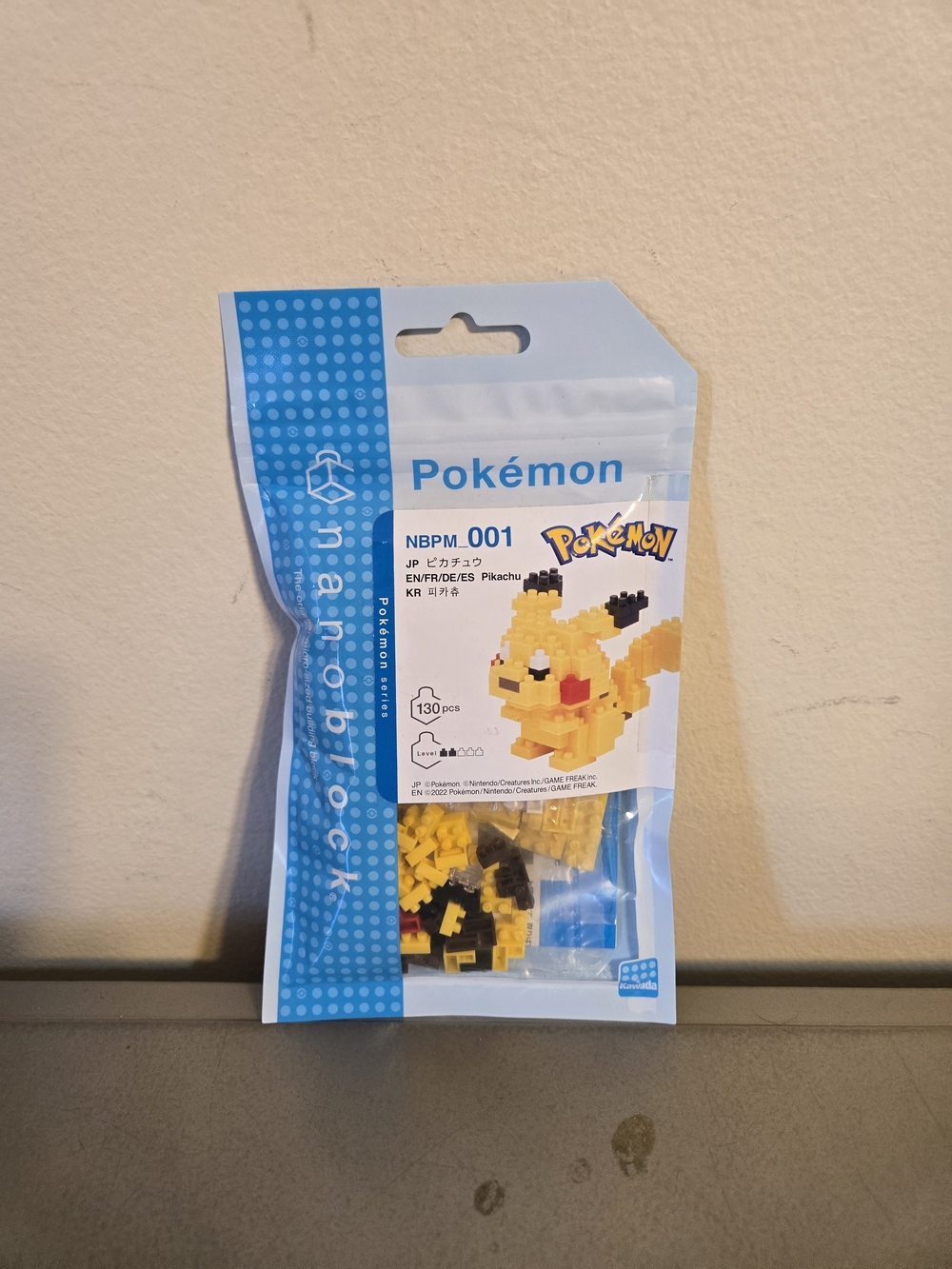Nanoblock Pikachu Pokémon Building Kit (Model NBPM_001)